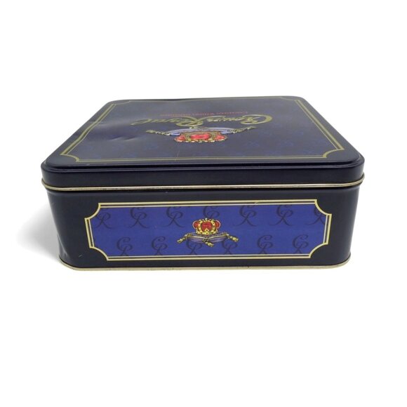 CROWN ROYAL Canadian Whisky Square Tin Box Barware Decor Vintage - Picture 4 of 8